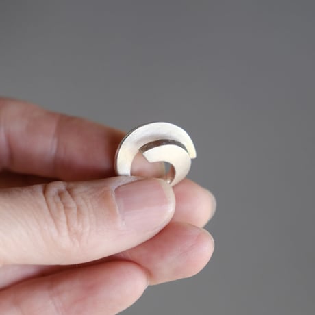 Vine silver earcuff
