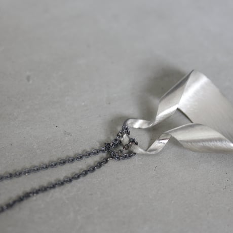 bobo (S) silver necklace　-無地-