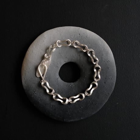 Black moor (S) 9 piece Silver Bracelet