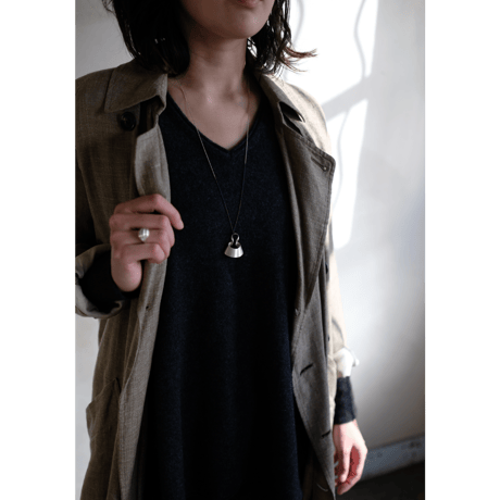 bobo (S) silver necklace　-無地-