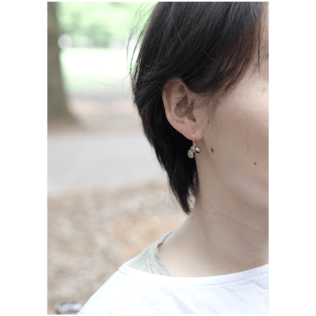 ヤマノイモのタネ S brass pierce （片耳）