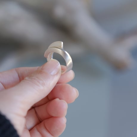 Vine silver ring