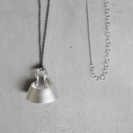 bobo (S) silver necklace　-無地-
