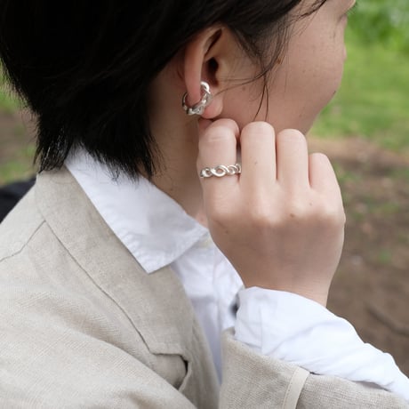 Kazenami Silver Ear cuff (M)
