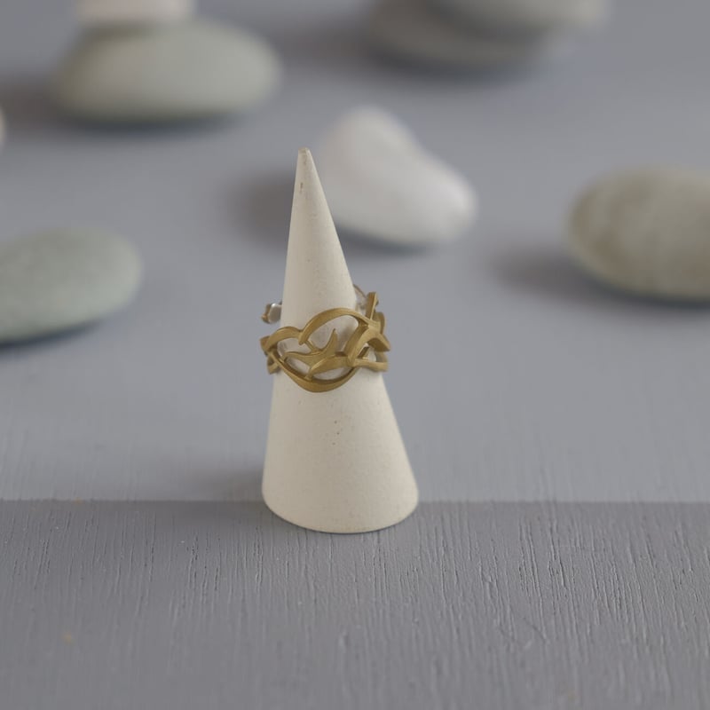 RANMA brass ring -Nami2- | 鶫 tsugumi 銀小物製作所 onl