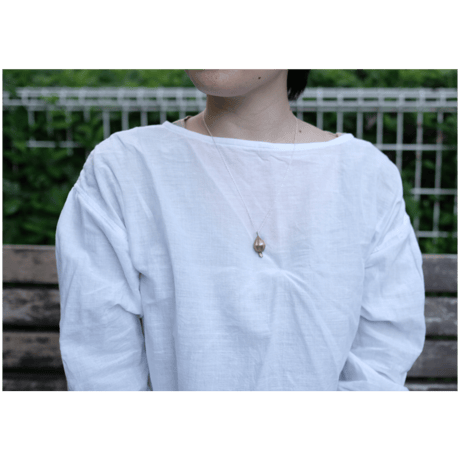 アサツキのつぼみ　 Brass Necklace