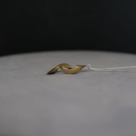 kanban brass necklace