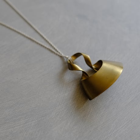 bobo (M) brass necklace  -無地-
