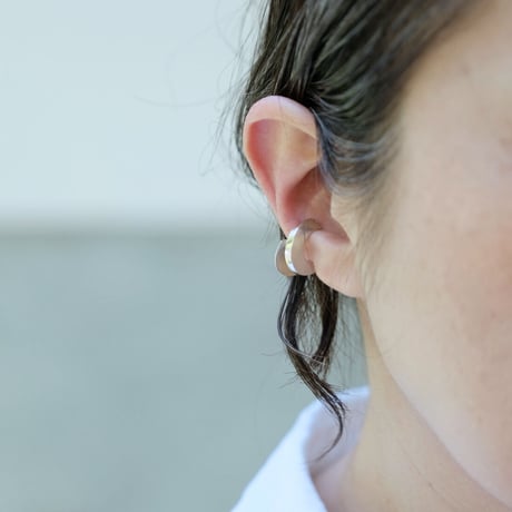 Vine silver earcuff