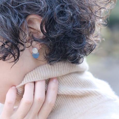 Halos pierce (S)  ブルーアゲート