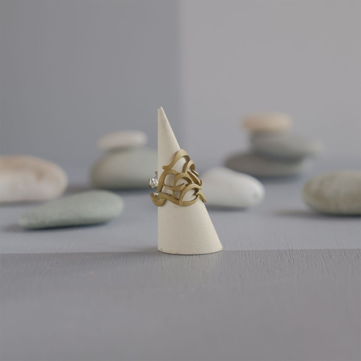 RANMA brass ring -Nami1- | 鶫 tsugumi 銀小物製作所 onl