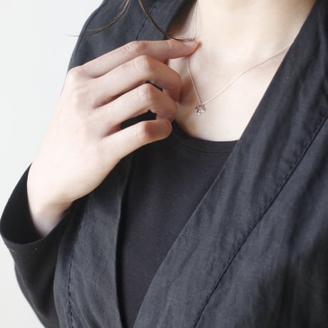 clover silver necklace