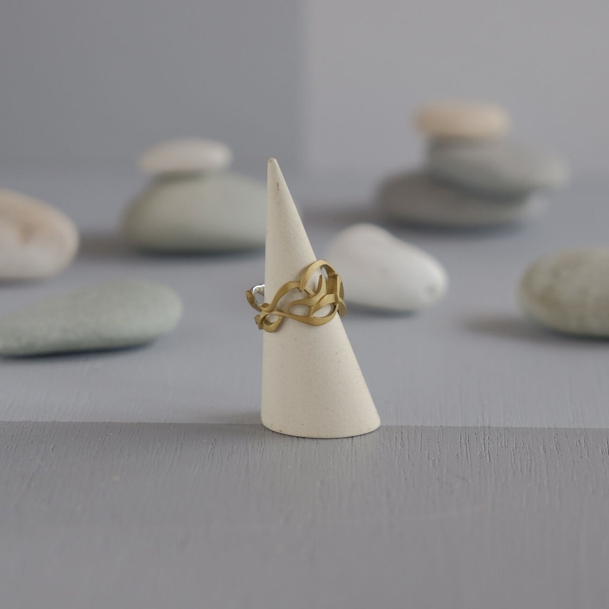 RANMA brass ring -Nami2- | 鶫 tsugumi 銀小物製作所 onl