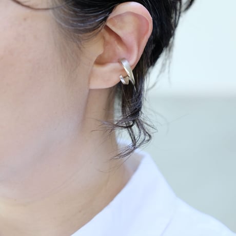 Vine silver earcuff