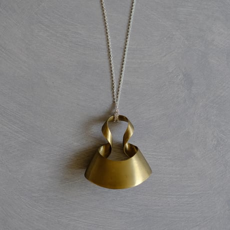 bobo (M) brass necklace  -無地-