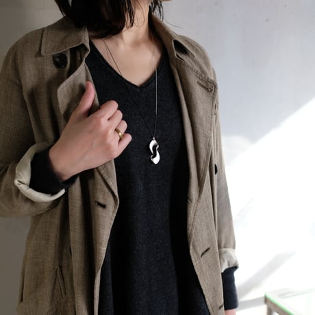 kanban silver necklace