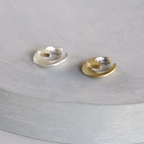 Vine silver earcuff