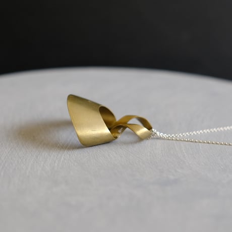 bobo (M) brass necklace  -無地-