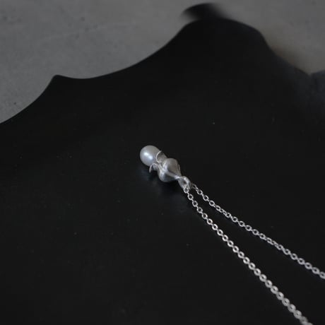 フタバオアイ　silver necklace （淡水パール）