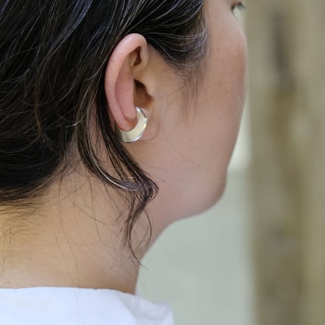 Vine silver earcuff