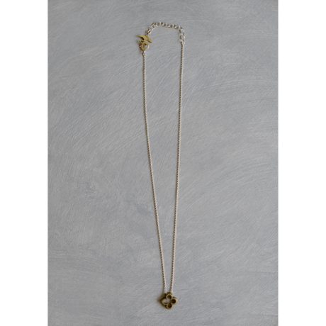 clover brass necklace