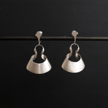 bobo  silver earing  -無地-