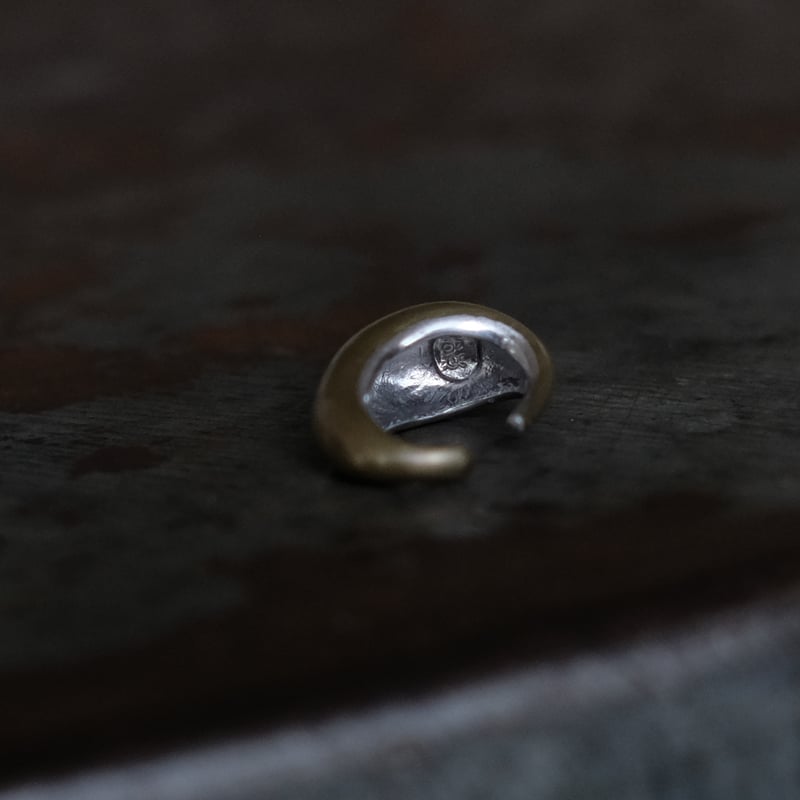 Normal Brass Ear caff (M) | 鶫 tsugumi 銀小物製作所 on
