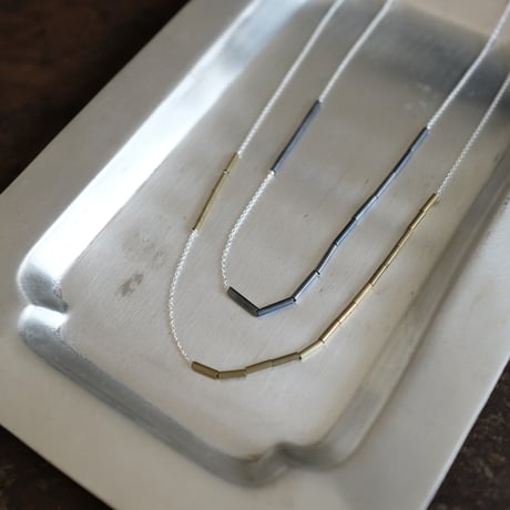 PIPE brass necklace