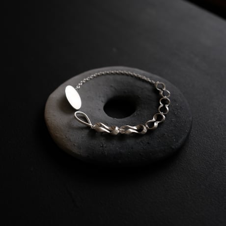 Black moor (S) 5 piece Silver Bracelet