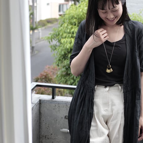 bobo (M) brass necklace  -無地-