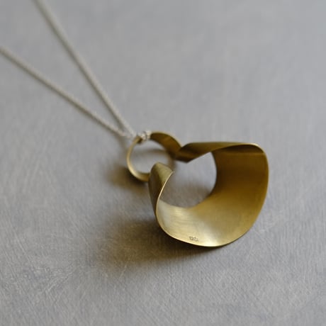 bobo (M) brass necklace  -無地-