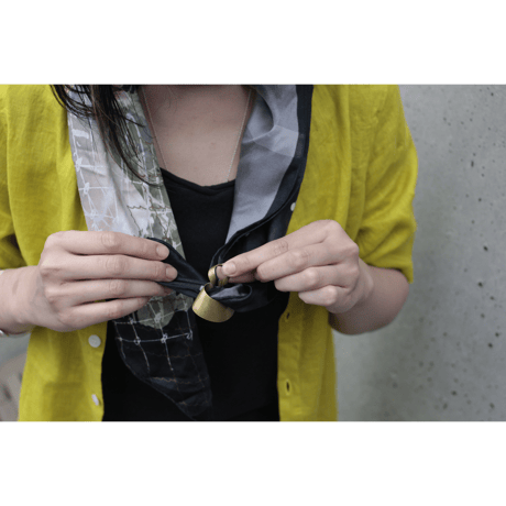 bobo (M) brass necklace  -無地-