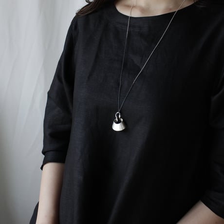 bobo (S) silver necklace　-無地-