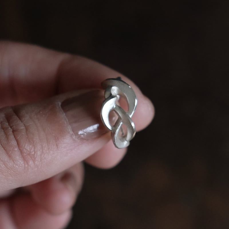 Kazenami Silver Ear cuff (M) | 鶫 tsugumi 銀小物製作所