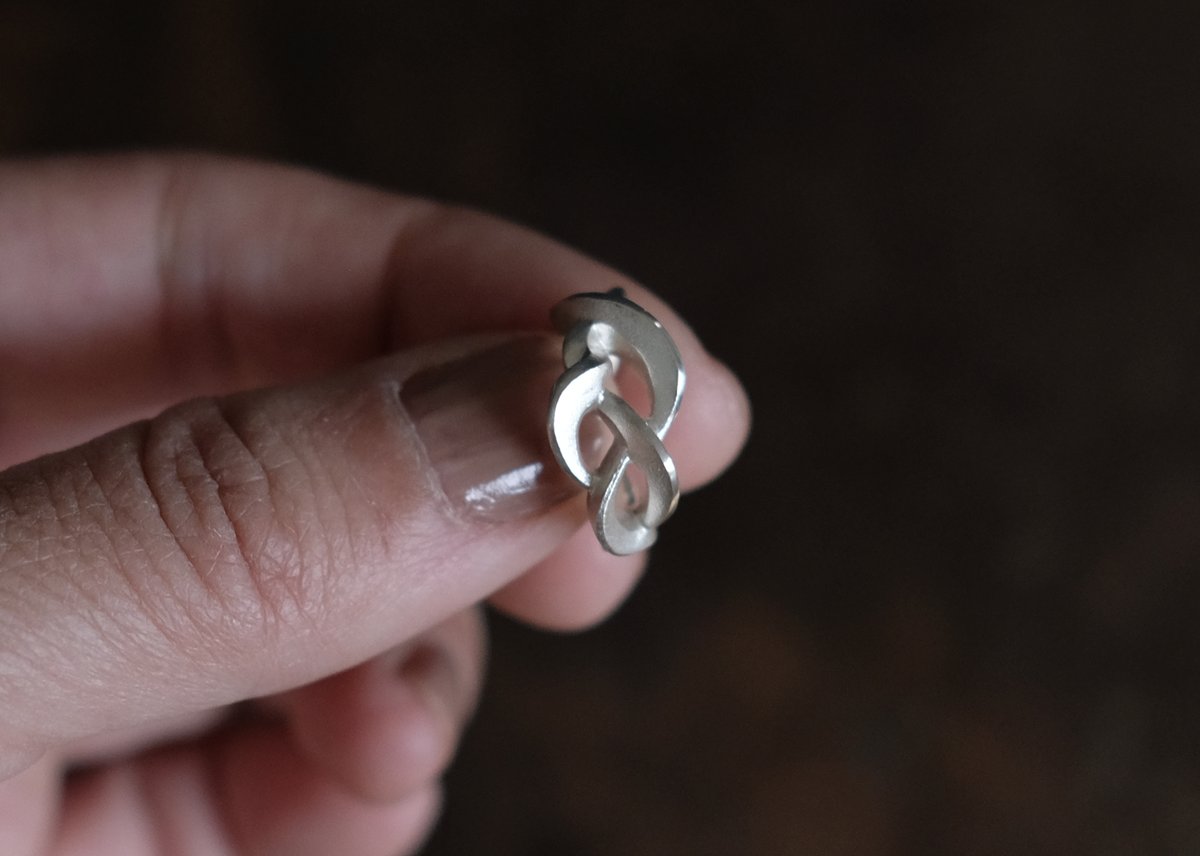 Kazenami Silver Ear cuff (M) | 鶫 tsugumi 銀小物製作所