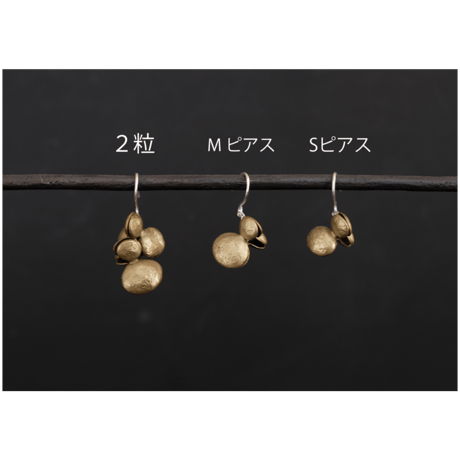 ヤマノイモのタネ M brass pierce （片耳）