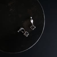 clover silver earing