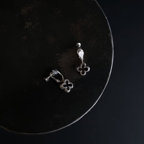 clover silver earing