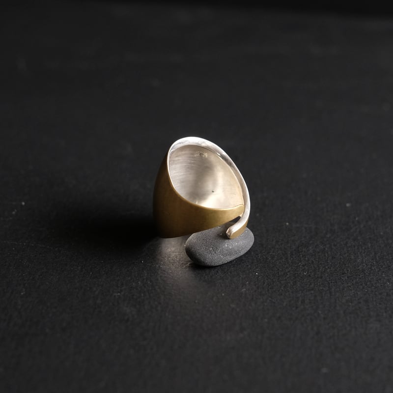 HORIZON Brass Ring | 鶫 tsugumi 銀小物製作所 online store