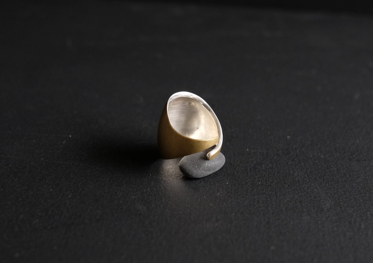 HORIZON Brass Ring | 鶫 tsugumi 銀小物製作所 online store
