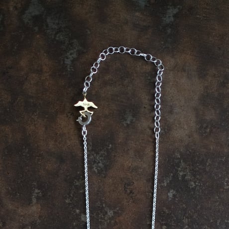pump (L) brass necklace -無地-