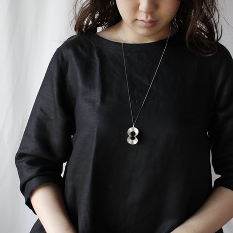 pump (L) silver necklace -無地-