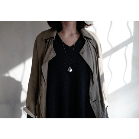 bobo (S) silver necklace　-無地-