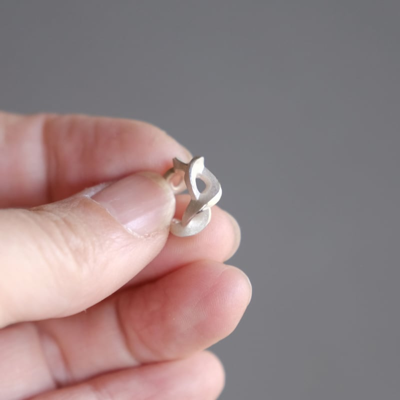 Kazenami silver earcuff (S-2) | 鶫 tsugumi 銀小物製作