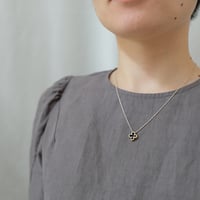 clover brass necklace