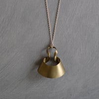 bobo (S) brass necklace -無地-