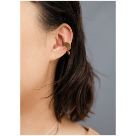 Petal　brass earcuff