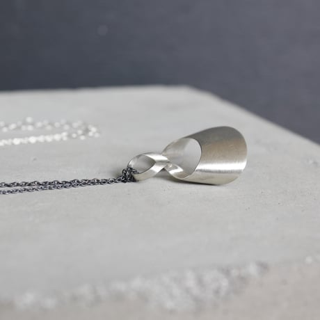 bobo (S) silver necklace　-無地-