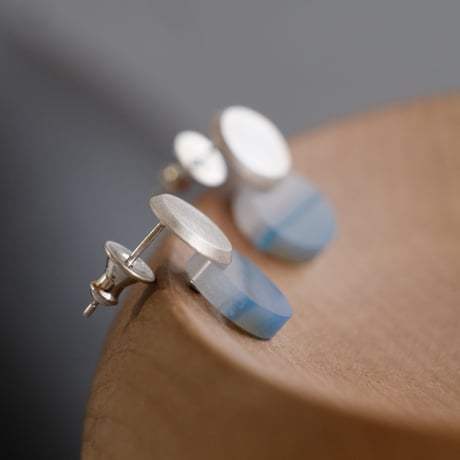 Halos pierce (S)  ブルーアゲート