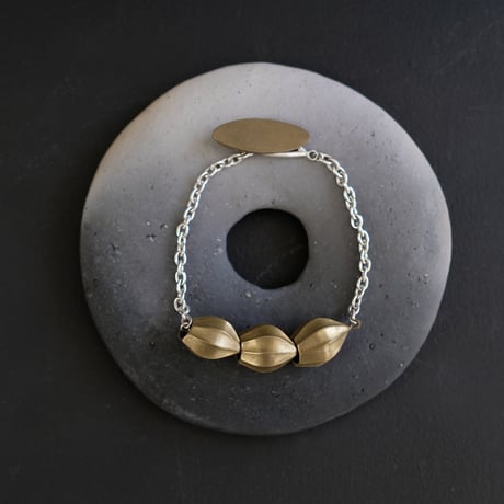 アサツキのつぼみ　 Brass Bracelet